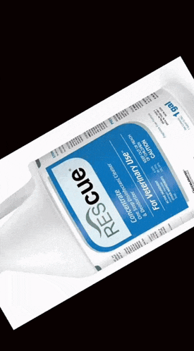 a bottle of rescue for veterinary use