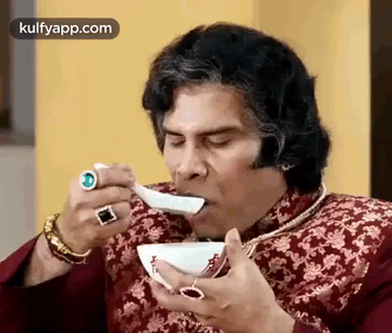 Tasting Soup.Gif GIF - Tasting Soup Anand Raj Actor GIFs