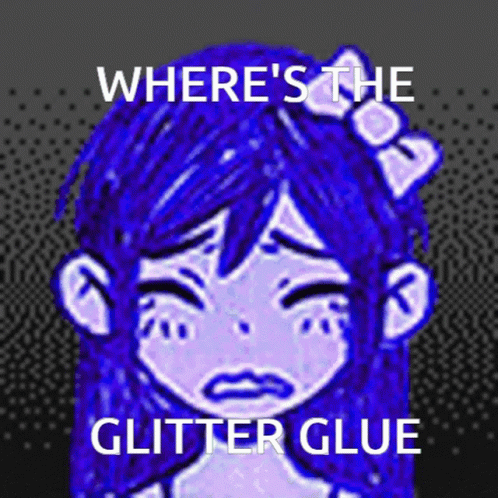 Omori Omori Glitter GIF - Omori Omori Glitter Glitter Glue GIFs