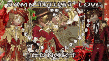 damn i just love ednort is written on the bottom of a picture
