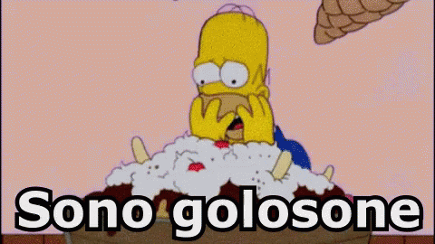 Golosone Goloso Ghiotto Homer Simpson Mangiare Dolci GIF - Greedy Glutton Homer Simpson GIFs