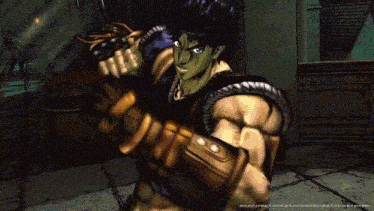 dio from jojo 's bizarre adventure is shown in a pixel art style
