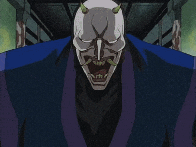 a cartoon character is standing in a hallway with his hands outstretched