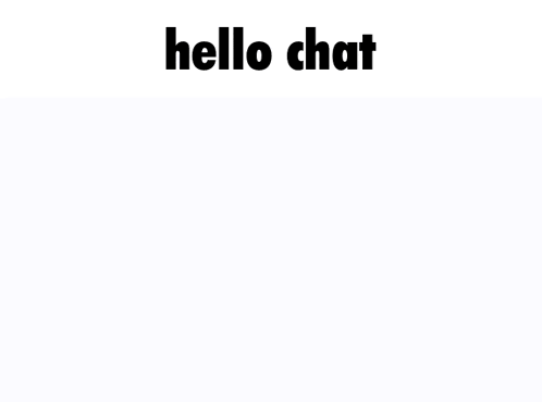 a cartoon drawing of a bat with the words hello chat below it