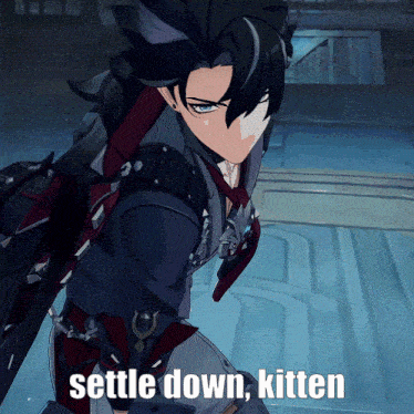 Settle Down Settle Down Kitten GIF - Settle Down Settle Down Kitten Genshin Impact GIFs