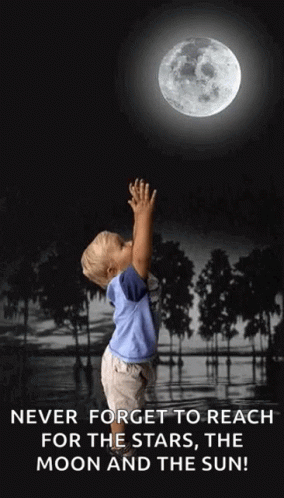 Full Moon Moonlight GIF - Full Moon Moonlight Never Forget To Reach For The Stars GIFs