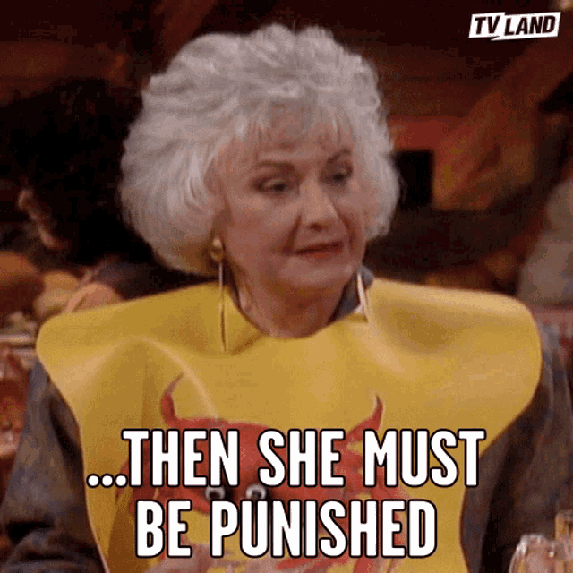 Then She Must Be Punished Discipline GIF - Then She Must Be Punished Discipline Agreed GIFs