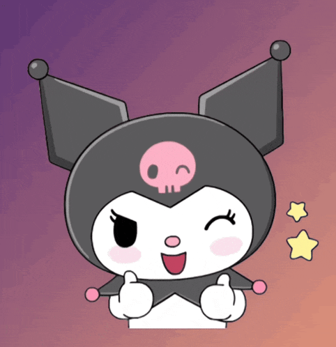 a cartoon character with a skull on her head