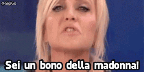 Sei Bono GIF - Sei Bono Sei Un Bono Della Madonna Paola Barale GIFs