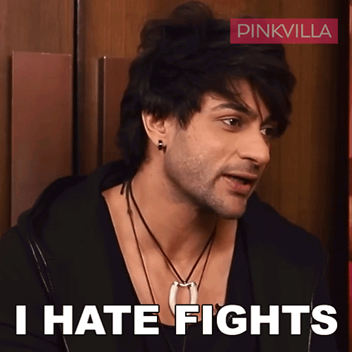 I Hate Fights Shalin Bhanot GIF - I Hate Fights Shalin Bhanot Pinkvilla GIFs