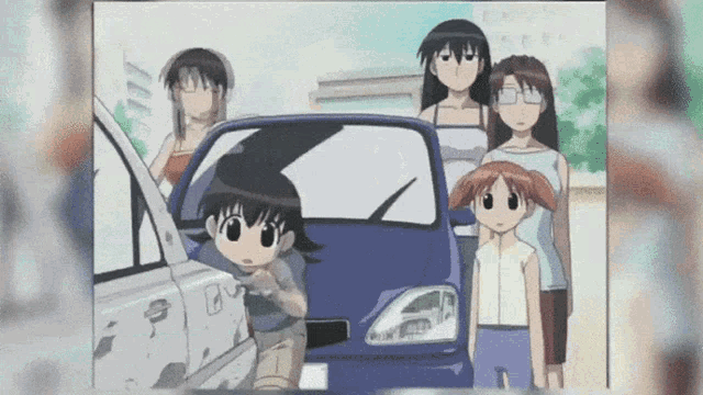 Azumanga Daioh Anime GIF - Azumanga Daioh Anime Car GIFs