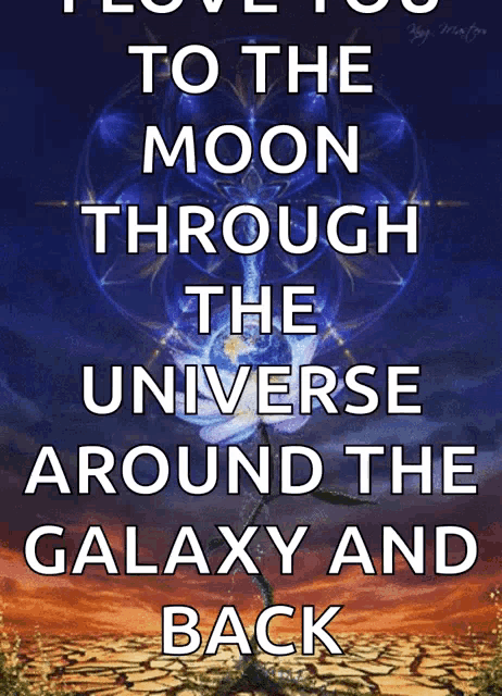 a poster that says to the moon through the universe around the galaxy and back