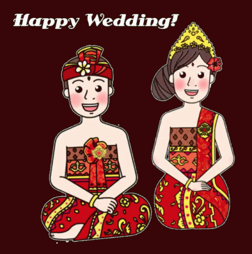 Happy Wedding GIF - Happy Wedding Selamat Pengantin Baru GIFs