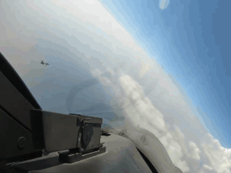 Greek F-16 Intercepts Turkish Viper Barrel Roll GIF