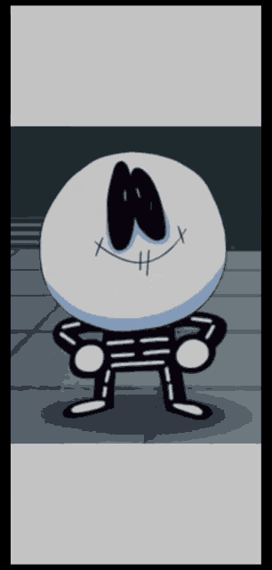 a picture of a cartoon character with a smiley face