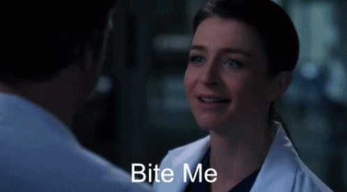 Greys Anatomy Amelia Shepherd GIF - Greys Anatomy Amelia Shepherd Bite Me GIFs