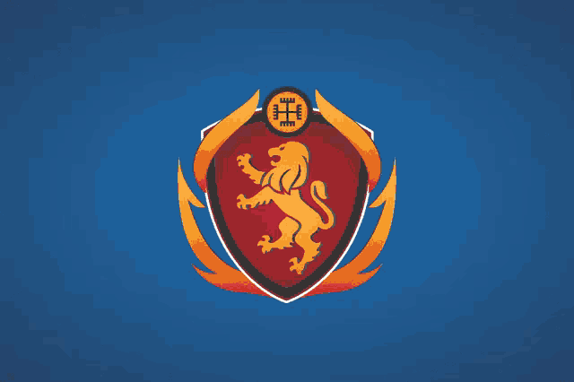 a logo for the svorog lions shows a lion on a shield