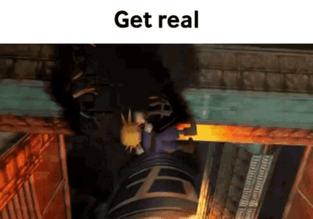a picture of a video game with the words get real on the bottom