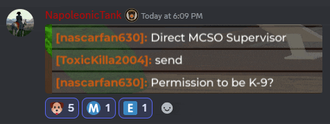 a screenshot of a chat with napoleonic tank