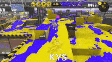 a screenshot of a video game with the word kys on the screen