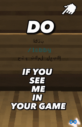 a screenshot of a game asking if you see me in your game