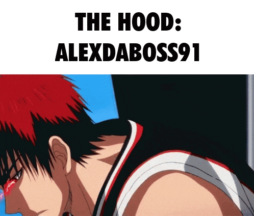 a picture of a basketball player with the words the hood alexdaboss91 below him