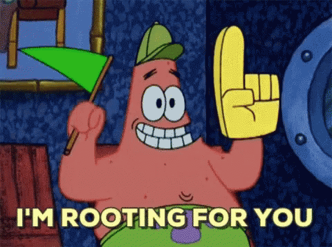 Patrick Good Luck GIF - Patrick Good Luck Im Rooting For You GIFs