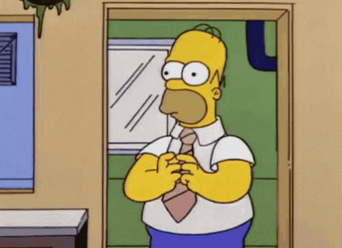 Homer Worried GIF - Homer Worried Homero GIFs
