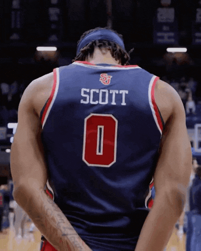 a basketball player named scott wears a number 0 jersey