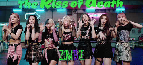 Purple Kiss Zombie GIF - Purple Kiss Zombie Kpop GIFs