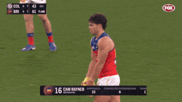a fox broadcast of a soccer game with a score of 43 to 9