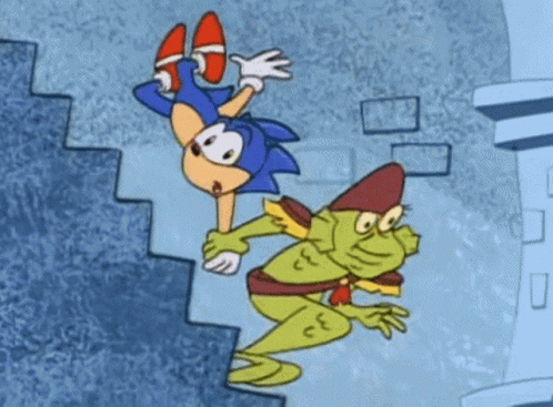 Adventures Of Sonic The Hedgehog Sonic GIF - Adventures Of Sonic The Hedgehog Sonic Weird Animation GIFs