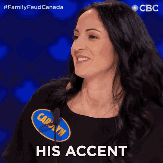 His Accent Family Feud Canada GIF