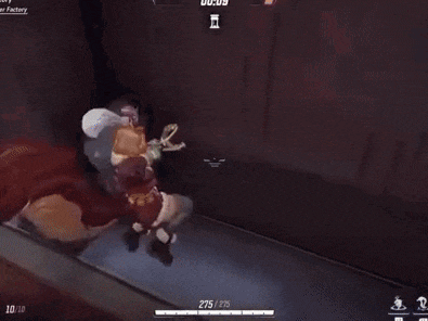 a person is standing in a room with a red rug in a video game with a score of 4.0 .