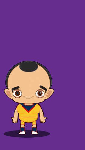 a cartoon character with the words ya se comieron la verdura on the bottom