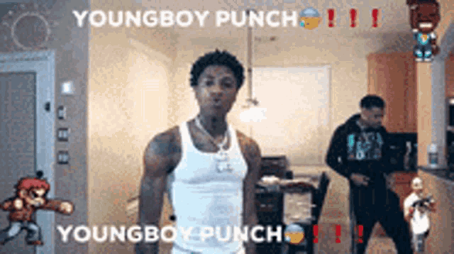 Nbayoungboy Punch GIF - Nbayoungboy Punch Youngboyfight GIFs