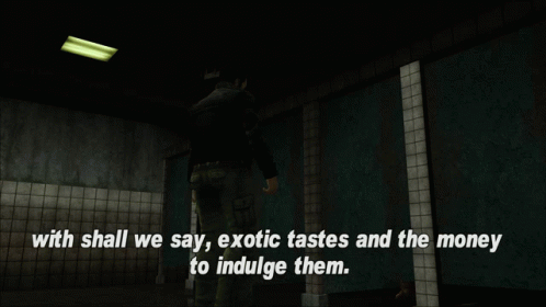 Gtagif Gta One Liners GIF - Gtagif Gta One Liners With Shall We Say Exotic Tastes And The Money To Indulge Them GIFs
