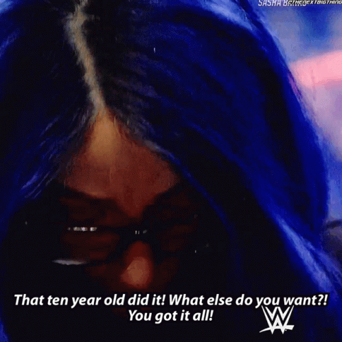 Sasha Banks Ten Year Old GIF - Sasha Banks Ten Year Old Did It GIFs