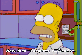 Kill Flanders Simpsons GIF - Kill Flanders Simpsons Finish The Job GIFs