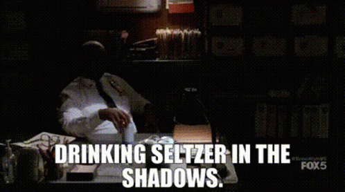 Drinking Seltzer In The Shadows Brooklyn99 GIF - Drinking Seltzer In The Shadows Brooklyn99 GIFs