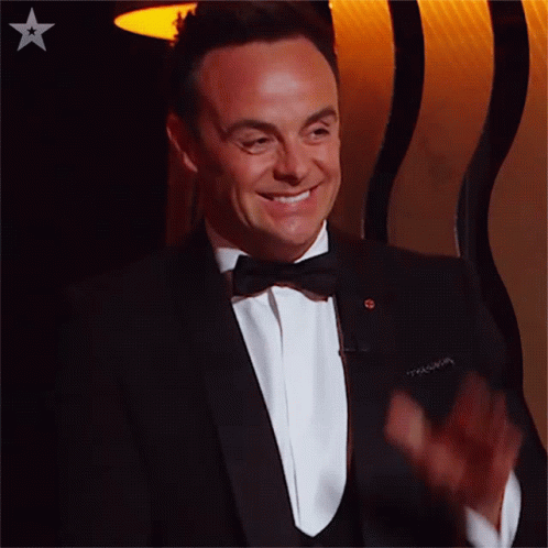 Clapping Anthony Mcpartlin GIF - Clapping Anthony Mcpartlin Britains Got Talent GIFs