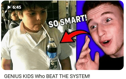 a boy is drinking through a straw from a coke bottle ..