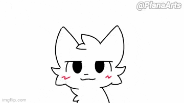 a black and white drawing of a cartoon face with red lines coming out of it .