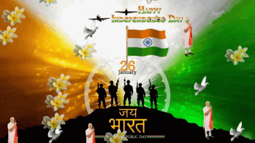 Happy Independence Day Indian Independence Day GIF - Happy Independence Day Indian Independence Day India Flag GIFs