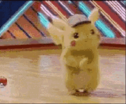 Pikachu Detective Pikachu Dancing GIF - Pikachu Detective Pikachu Dancing Dead Fish GIFs