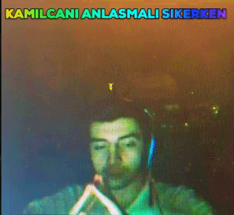 a man with headphones and a butterfly on his head with the words kamilcani anlasmali sirken