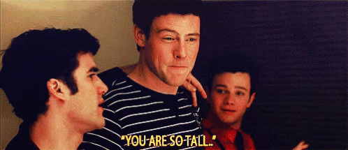 You Are So Tall - Tall GIF - Glee Tall Amazed GIFs