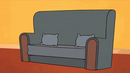 a cartoon drawing of a person 's butt with a red spot on it