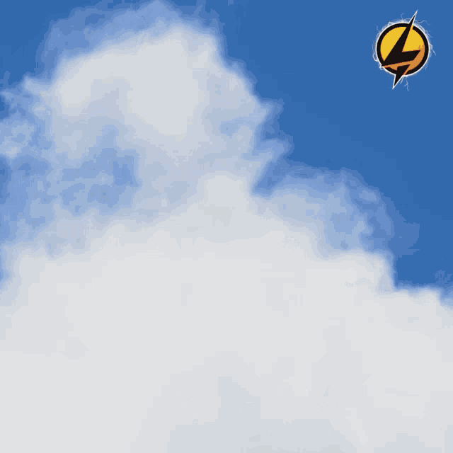 a cartoon drawing of a woman holding a gun with a lightning bolt in the background
