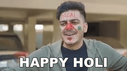 Happy Holi Rachit Rojha GIF - Happy Holi Rachit Rojha Holi Ki Shubhkamnaye GIFs